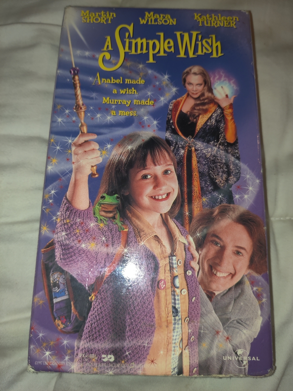 Universal A Simple Wish VHS Purple, Gold, Orange